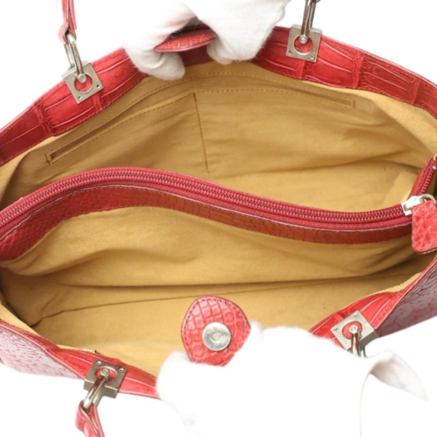 JRAタグ　クロコダイル ショルダー、ハンドバッグ2way レアカラー クロコダイル ハンドバッグ 2WAY JRA 日本製 ショルダーバッグ