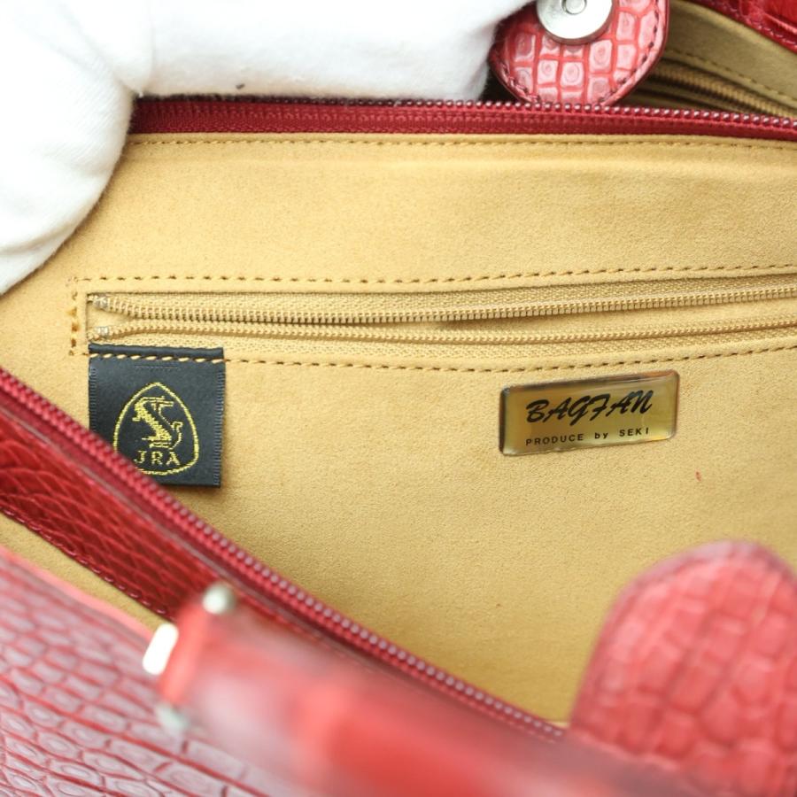 JRAタグ　クロコダイル ショルダー、ハンドバッグ2way レアカラー クロコダイル ハンドバッグ 2WAY JRA 日本製 ショルダーバッグ