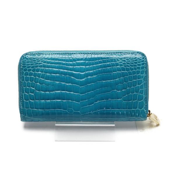 海外最新 新品 シャイニング センター取り ラウンドファスナー 小銭入付 Ks 490 ターコイズブルー グリーン 長財布 楽天ランキング1位 Www Ladislexia Net