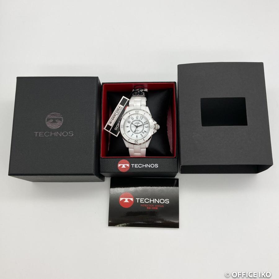 テクノス TECHNOS 腕時計 T9A61WW J12タイプ ホワイトセラミック 