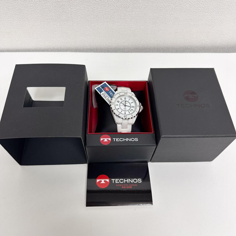 テクノス TECHNOS 腕時計 T9B82TW J12タイプ ホワイトセラミック クオーツ メンズ 未使用品 [質イコー]｜pawnshopiko｜10
