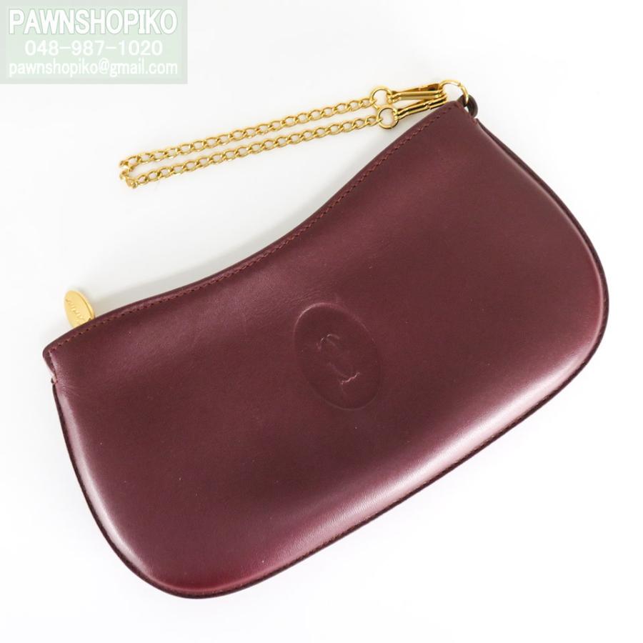 カルティエ L3000112 アクセサリーポーチ マストライン チェーン