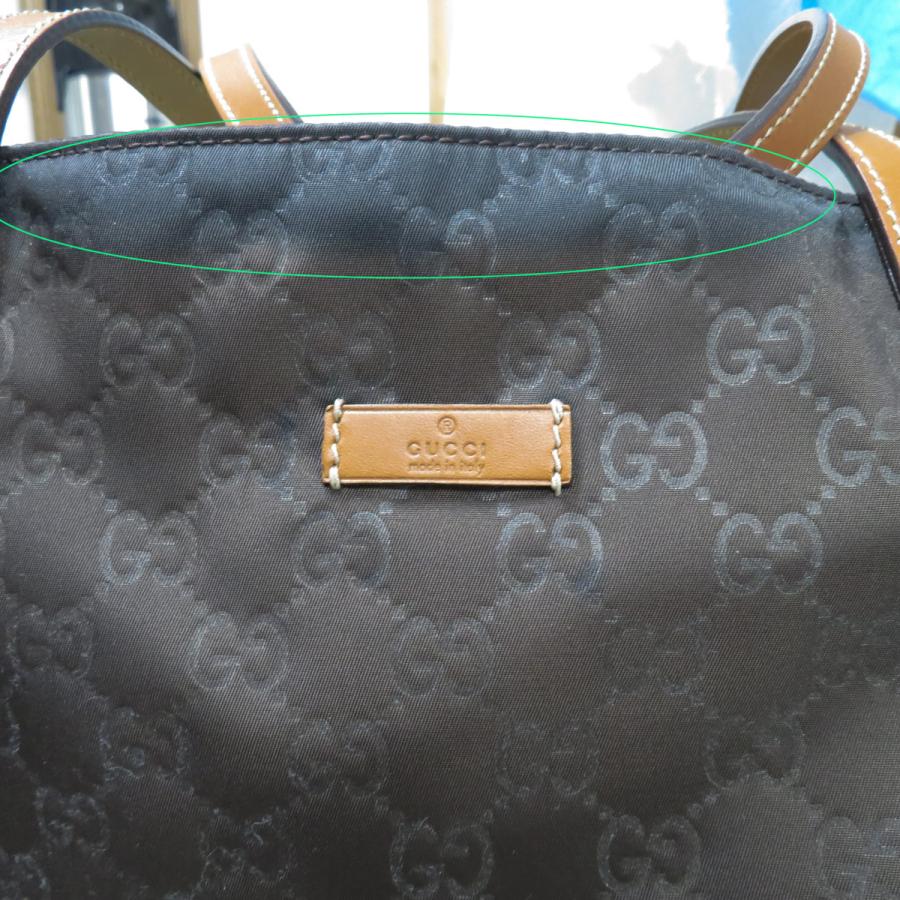 値下げ！GUCCI モノグラム　ナイロンハンドバッグ GUCCI 質イコー [グッチ] GG柄 ナイロン トートバッグ 295252