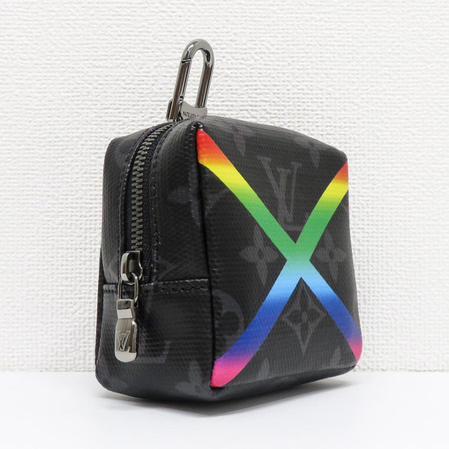 ルイヴィトン LOUIS VUITTON エクリプス×シャイニー・モノグラム ビジューサック スクエアポーチ MP2467 新品同様 [質イコー]｜pawnshopiko｜02