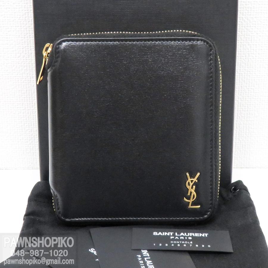 サンローラン SAINT LAURENT タイニーモノグラム ロゴ コンパクトウォレット／二つ折り財布 607760 レザー 良品 [質イコー] :  01gghh2a829g8gm0d20mjvwgf8 : ポーンショップイコー - 通販 - Yahoo!ショッピング