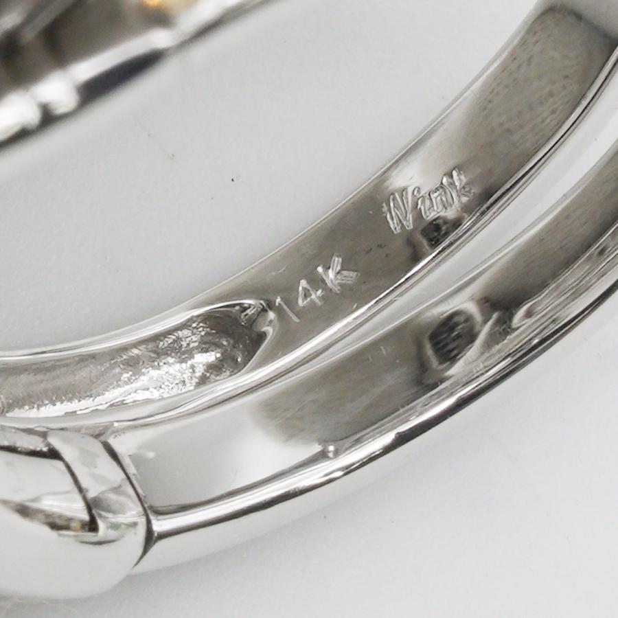 k18WG ルビー3ct 期間限定値下げ中 ウインク Wink リング フラワーデザイン 14K WG 3ウェイ ルビー