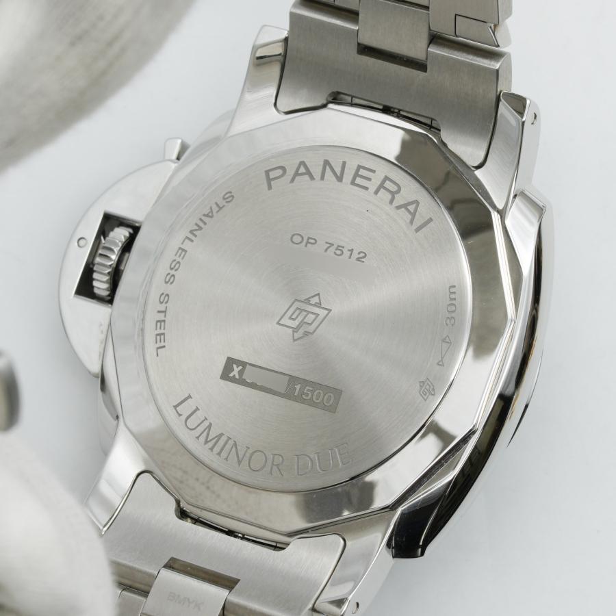 パネライ PANERAI 腕時計 ルミノール ドゥエ デイト ブルー文字盤 PAM01124 X番 自動巻 メンズ 中古 極美品 [質イコー]｜pawnshopiko｜11