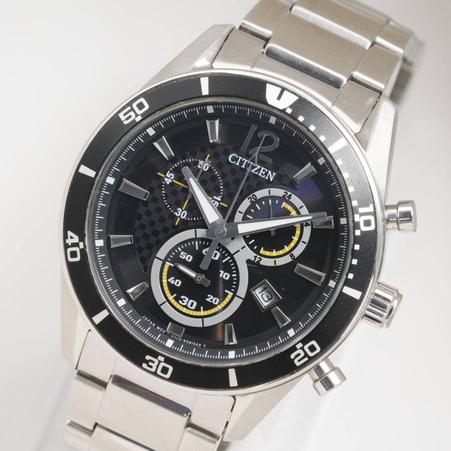 シチズン　クロノグラフ　エコドライブ　腕時計　H500-S064536　美品 シチズン クロノグラフ エコドライブ 腕時計 H500-S064536 美品