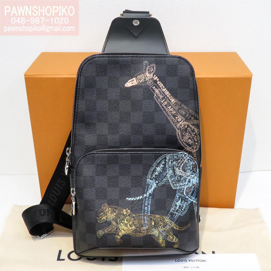美品】ルイヴィトン ダミエグラフィット アヴェニュースリング 美品】ルイヴィトン ダミエグラフィット アヴェニュースリング