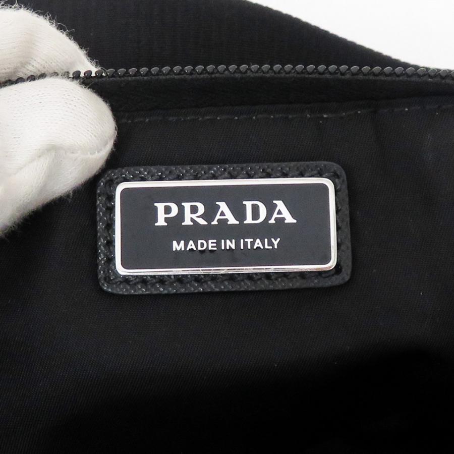 プラダ PRADA Re Nylon xサフィアーノレザー ベルトバッグ／ウエストバッグ／ボディバッグ 2VL056 カーキ 美品 [質イコー]｜pawnshopiko｜08