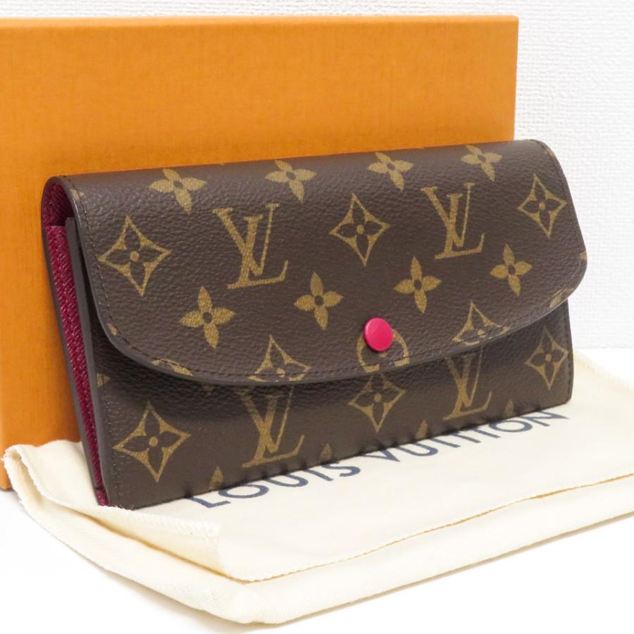 ルイヴィトン モノグラム ポルトフォイユ エミリー スリーズ M60697 ヴィトン モノグラム ポルトフォイユエミリー M60697 フューシャ