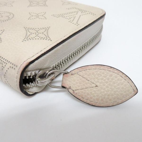 ルイヴィトン M61869　マヒナ ジッピーウォレット　長財布 ベージュ レザー LOUIS VUITTON ルイヴィトン マヒナ レザー ジッピーウォレット