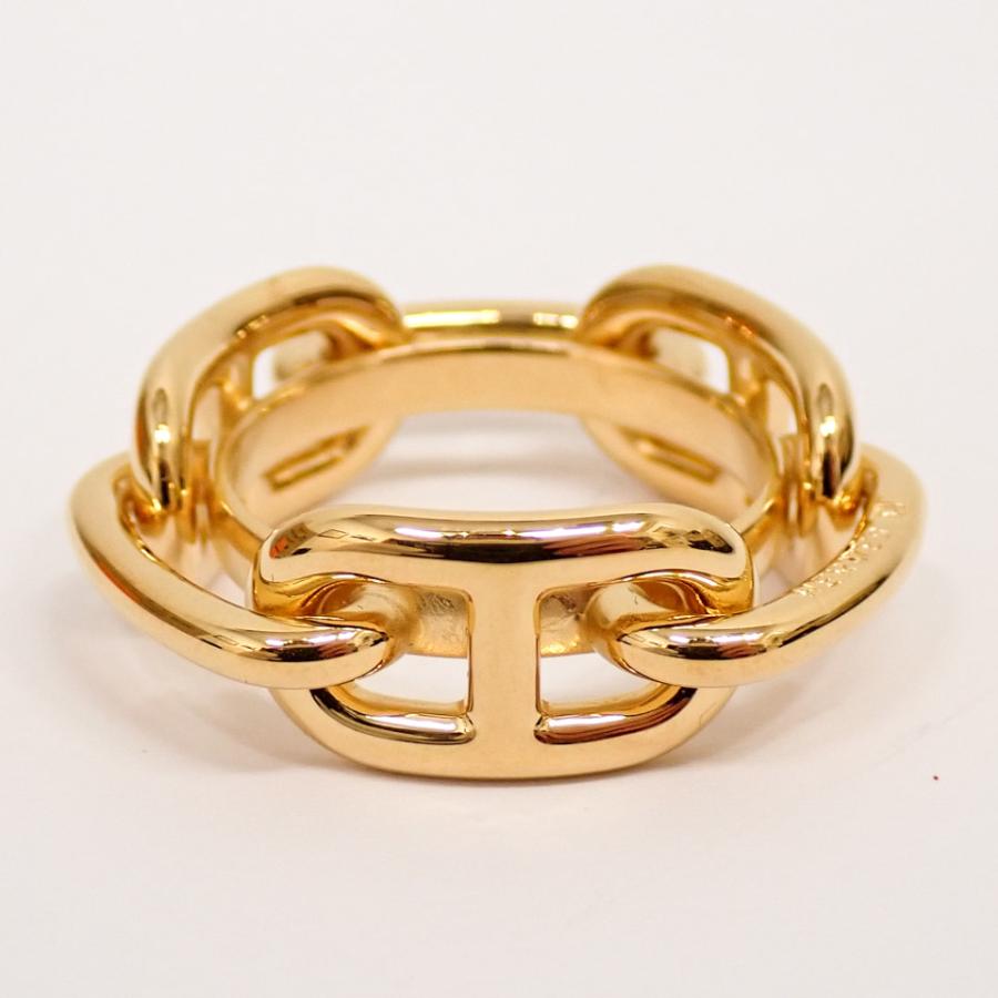 HERMES スカーフリング　シェーヌダンクル　イエローゴールド 楽天市場】HERMES エルメス シェーヌダンクル スカーフリング