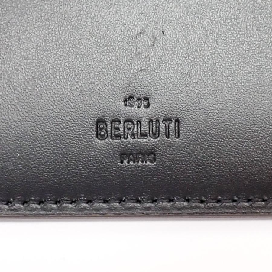 美品　ベルルッティ　マコレ　2INI　カードケース　二つ折り　財布 Berluti ベルルッティ マコレ 2in1 スクリットレザー ウォレット