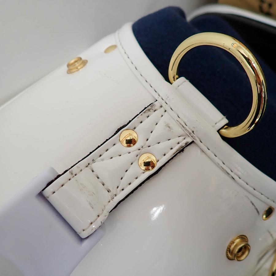 ムータmutaキャディバッグ　白　ホワイト　スタンド MUTA スタンド式キャディバッグ ホワイト×ブラック