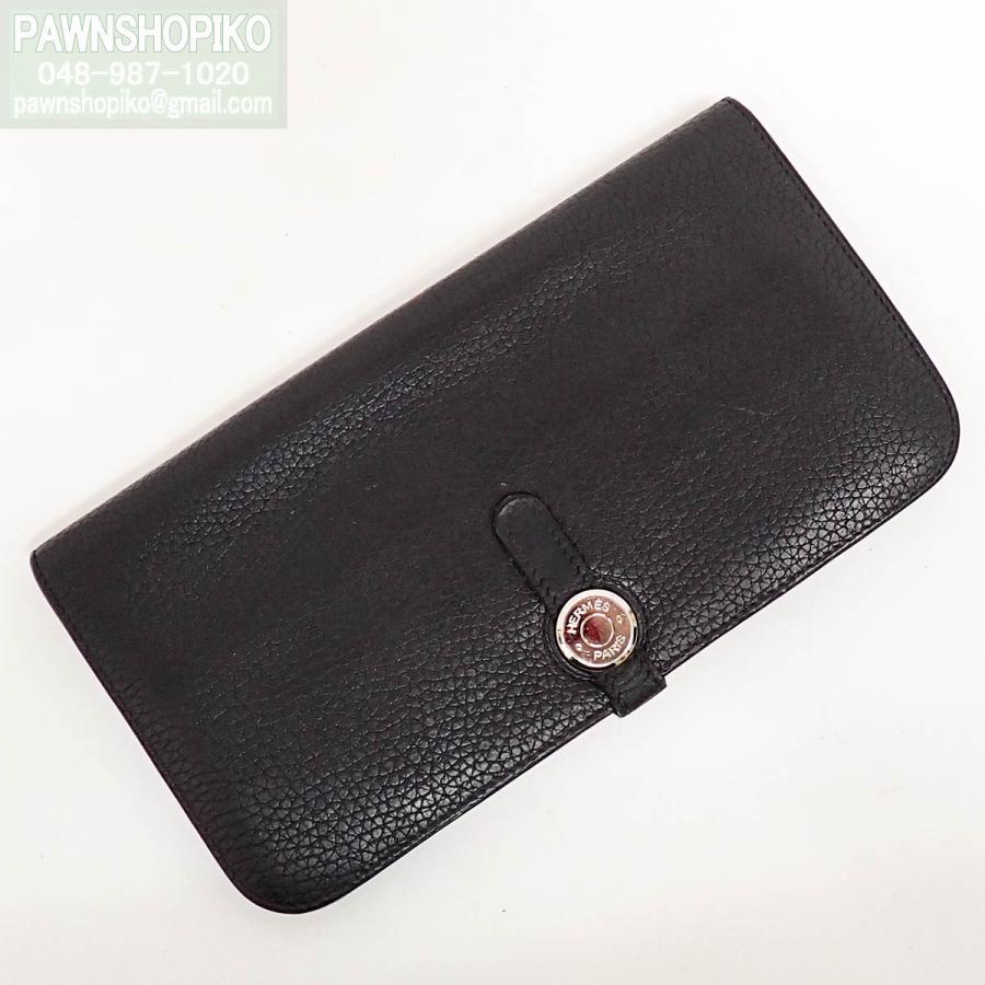 Dogon エルメス HERMES ドゴン ロング／二つ折り長財布 □N刻印 トゴ 