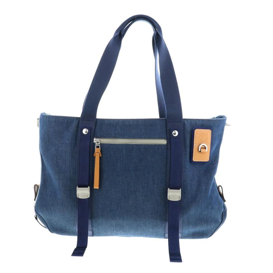 LOEWE（ロエベ） 【中古】 アイ ネイチャー デニム 2WAY トート バッグ 