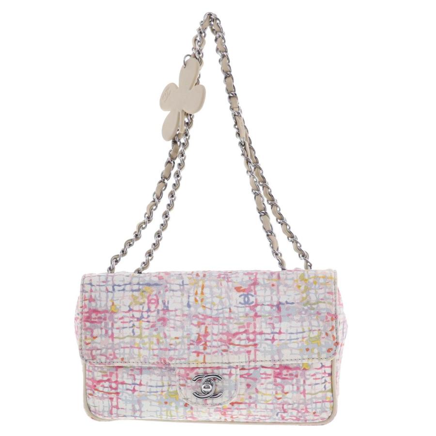 CHANEL （シャネル） ツイード チェーンショルダーバッグ マルチカラー