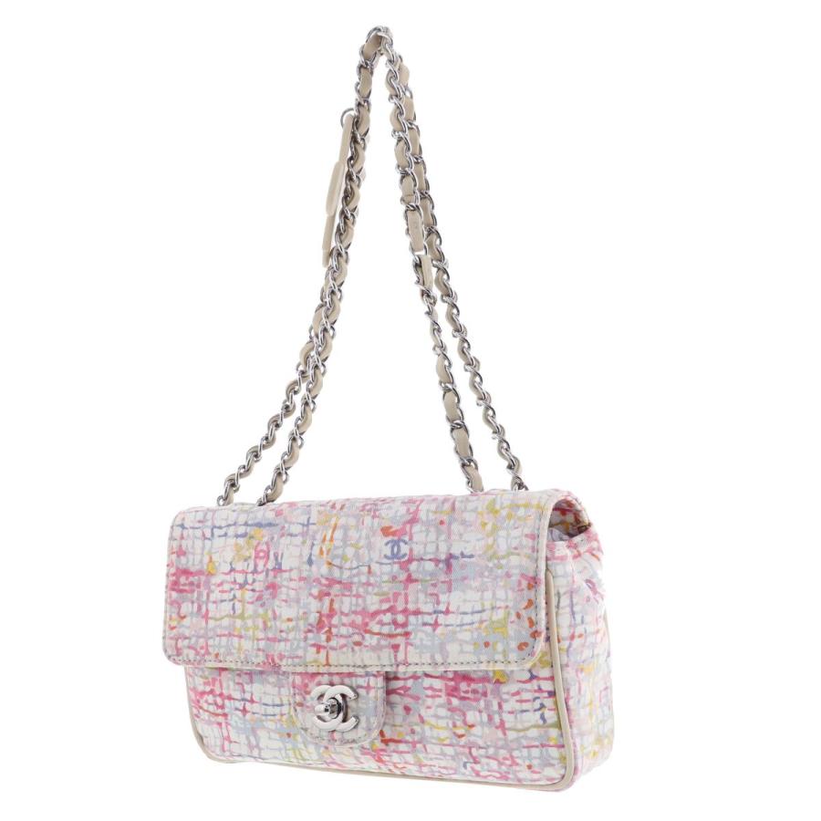 CHANEL （シャネル） ツイード チェーンショルダーバッグ マルチ