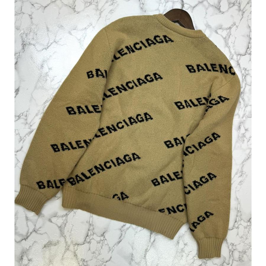 中古】 BALENCIAGA (バレンシアガ) ロゴ ジャガードニット 中古】 BALENCIAGA (バレンシアガ) ロゴ ジャガードニット