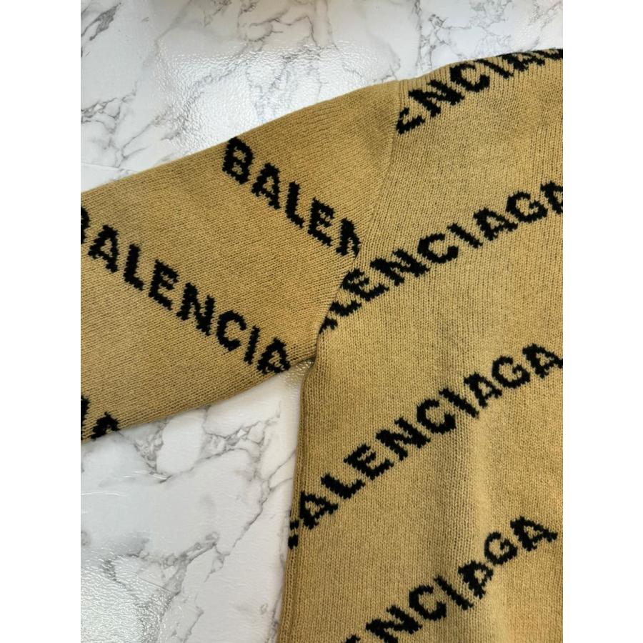 中古】 BALENCIAGA (バレンシアガ) ロゴ ジャガードニット 中古】 BALENCIAGA (バレンシアガ) ロゴ ジャガードニット
