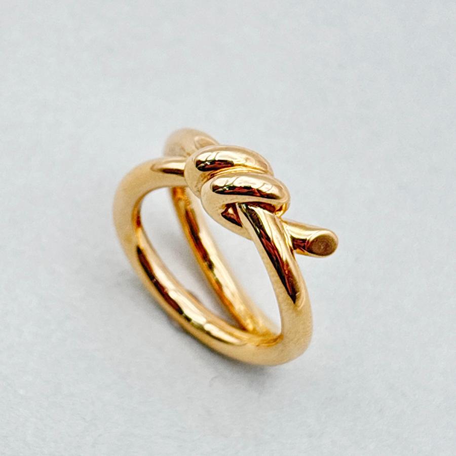 TIFFANY&Co.（ティファニー） ノット ダブルロウ リング 750PG リング