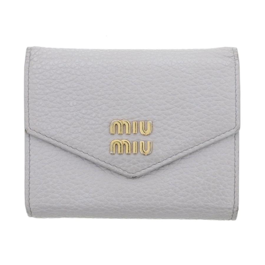 miu miu（ミュウミュウ） ヴィッテロダイノ 三つ折り財布 5MH040