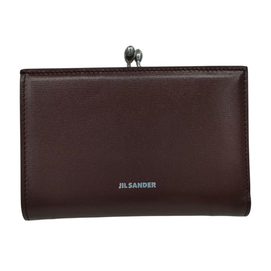 Jil sanderジルサンダーGOJI パーススモール　ガマ口財布 国内正規品 JIL SANDER（ジルサンダー） GOJI パース スモール 二つ折り財布 ロゴ