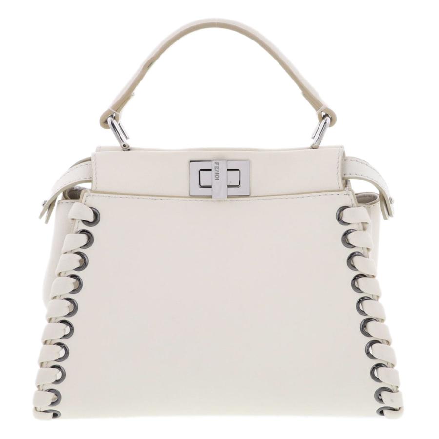 FENDI（フェンディ） ミニピーカブー ハンドバッグ 8BN244 レザー