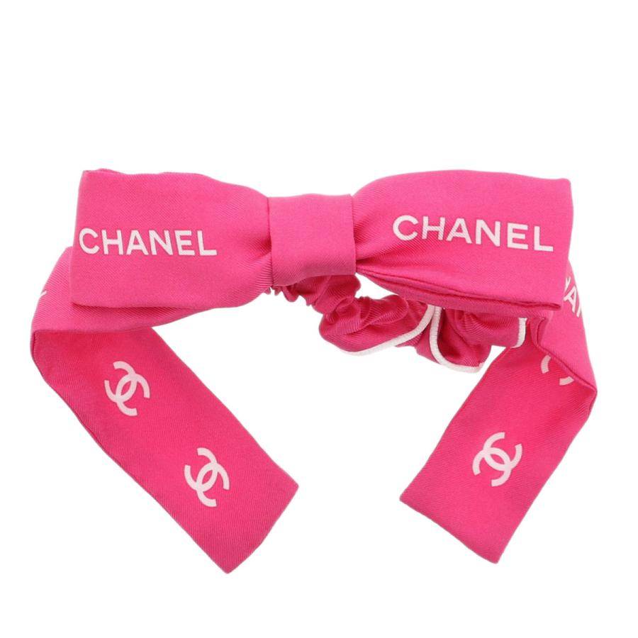CHANEL（シャネル） リボン シュシュ ヘアアクセサリー シルク