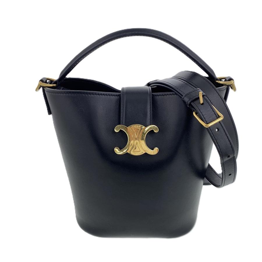 【おみつ】セリーヌ　ハンドバック　トートバック　ゴールド金具　レザー CELINE（セリーヌ） 【再値下げ】CELINE スモール バスケット ルイーズ