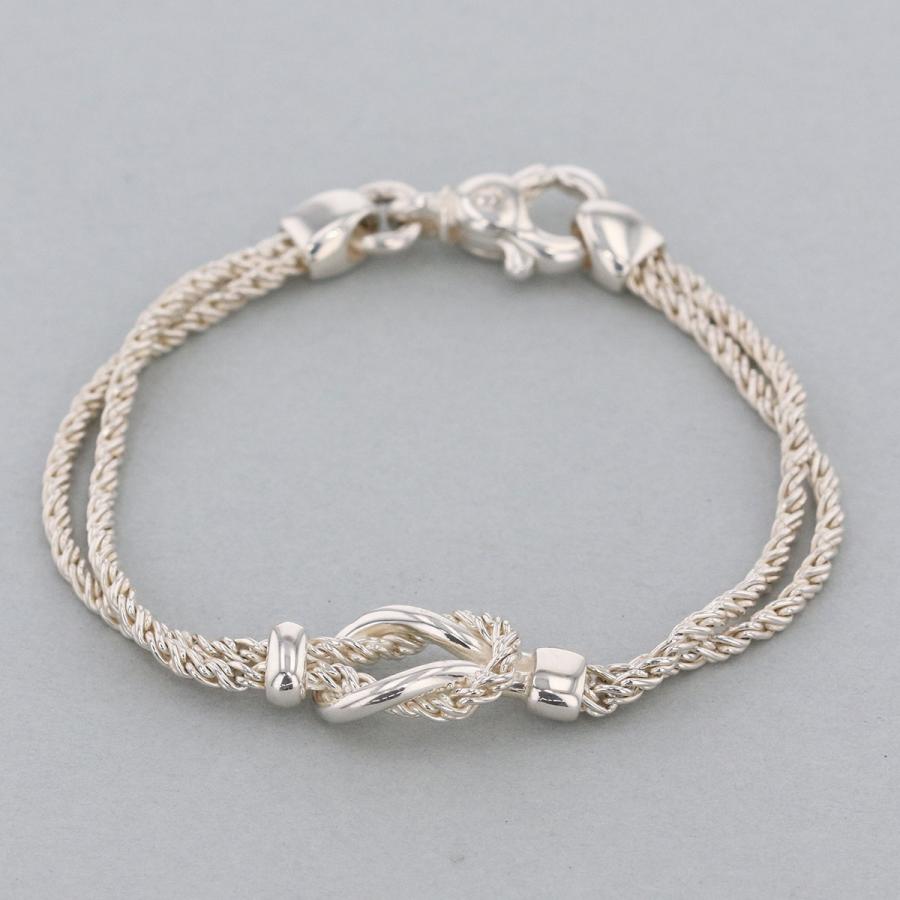 TIFFANY & CO. 希少 ノット ダブル ブレイドラップ ブレス TIFFANY