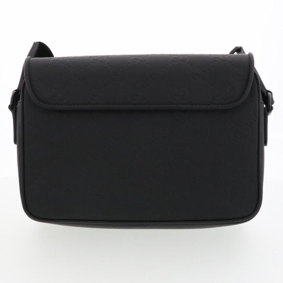 GUCCI（グッチ） GG ラバーエフェクト レザー メッセンジャー
