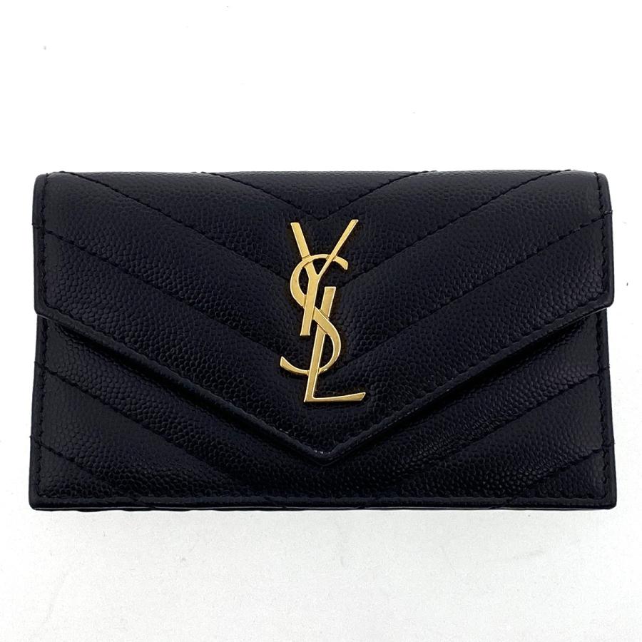 SAINT LAURENT サンローラン Vステッチ フラグメントケース コイン 