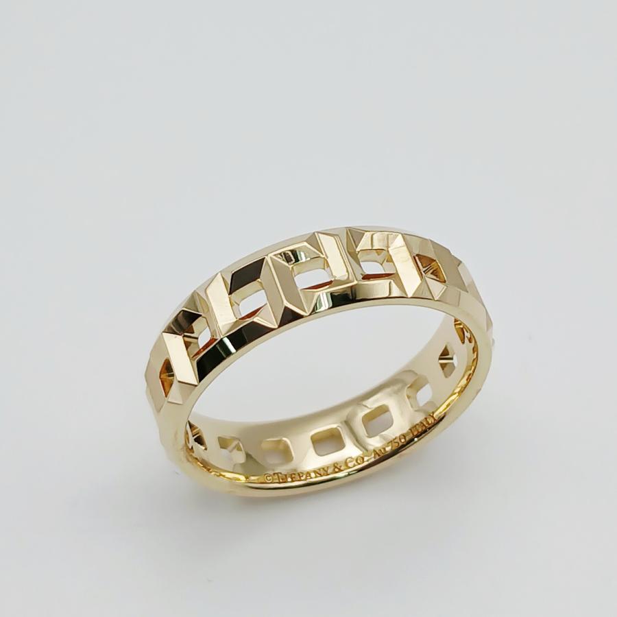 TIFFANY&Co.（ティファニー） Tトゥルー ワイド リング 750YG リング 