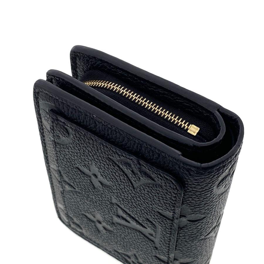 ​ルイヴィトン ポルトフォイユクレア アンプラント ノワール M80151 黒 LOUIS VUITTON（ルイ・ヴィトン） ポルトフォイユ クレア 二つ折り財布