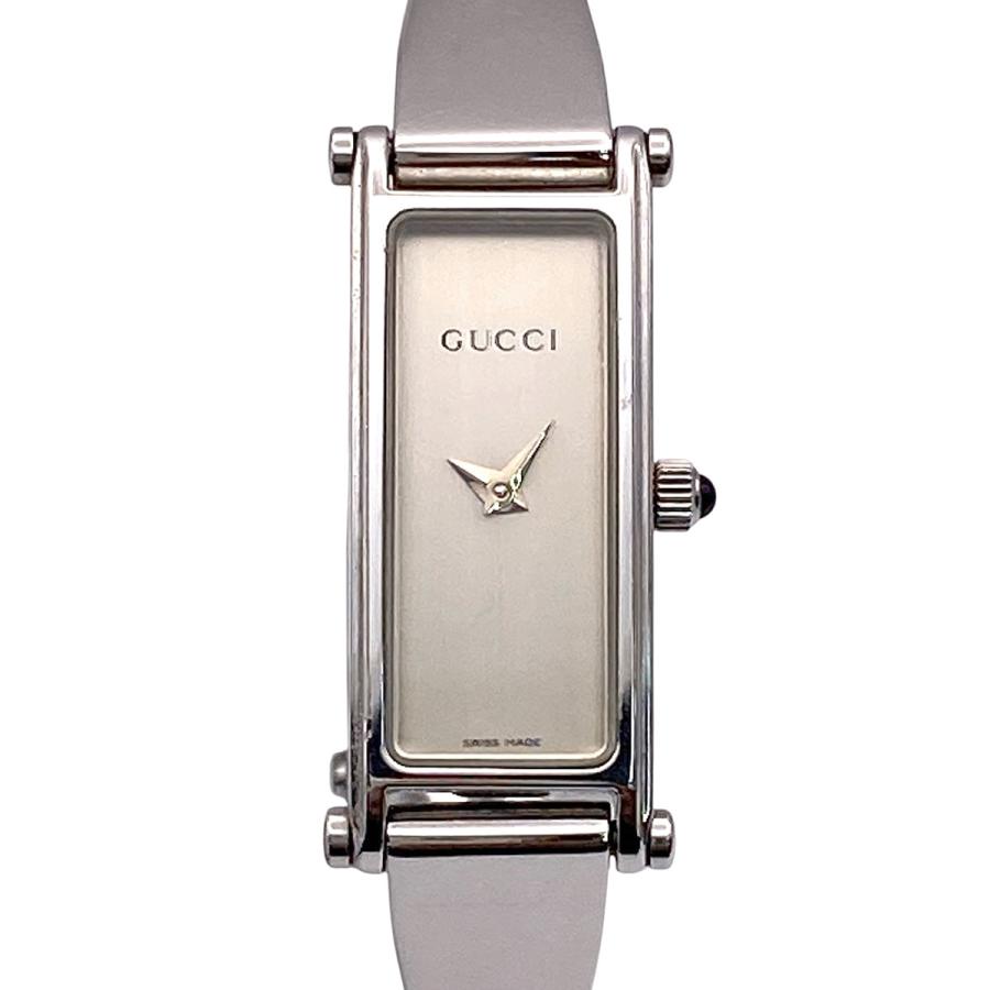 GUCCI（グッチ） スクエア バングルウォッチ クオーツ 電池 腕時計