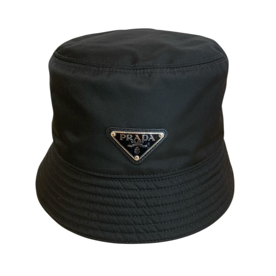 PRADA（プラダ） トライアングルロゴ リナイロン バケットハット