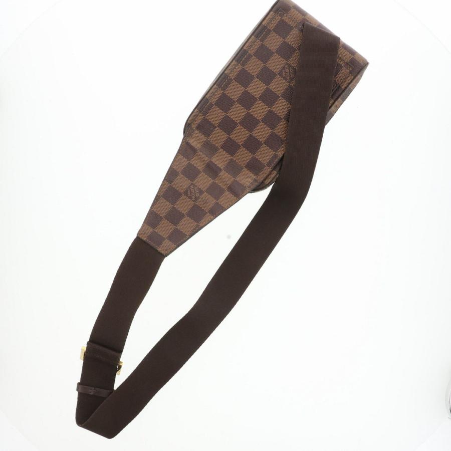 LOUIS VUITTON ルイ・ヴィトン ジェロニモス ダミエ エベヌ ボディバッグ N51994 ダミエキャンバス ブラウン ユニセックス 中古_2