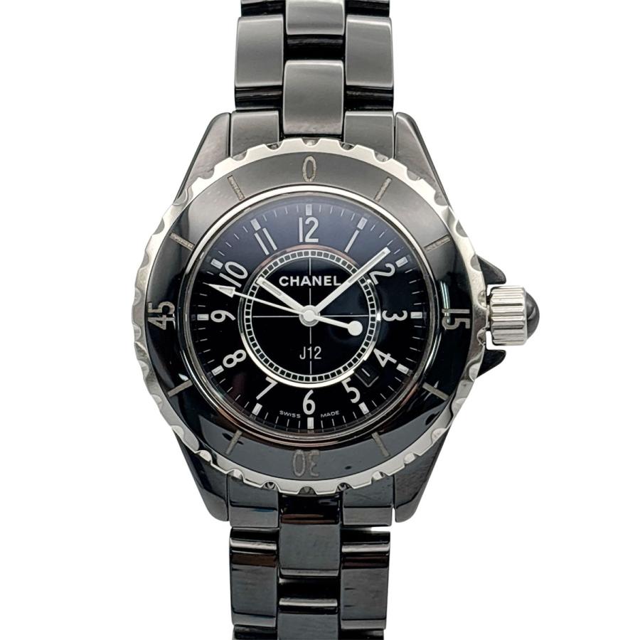 【値下げ】CHANEL シャネル J12 33ｍｍ 腕時計 H0682 セラミック ブラック  ボーイズ【中古】 CHANEL（シャネル） 【値下げ】CHANEL J12 33mm 腕時計 H0682