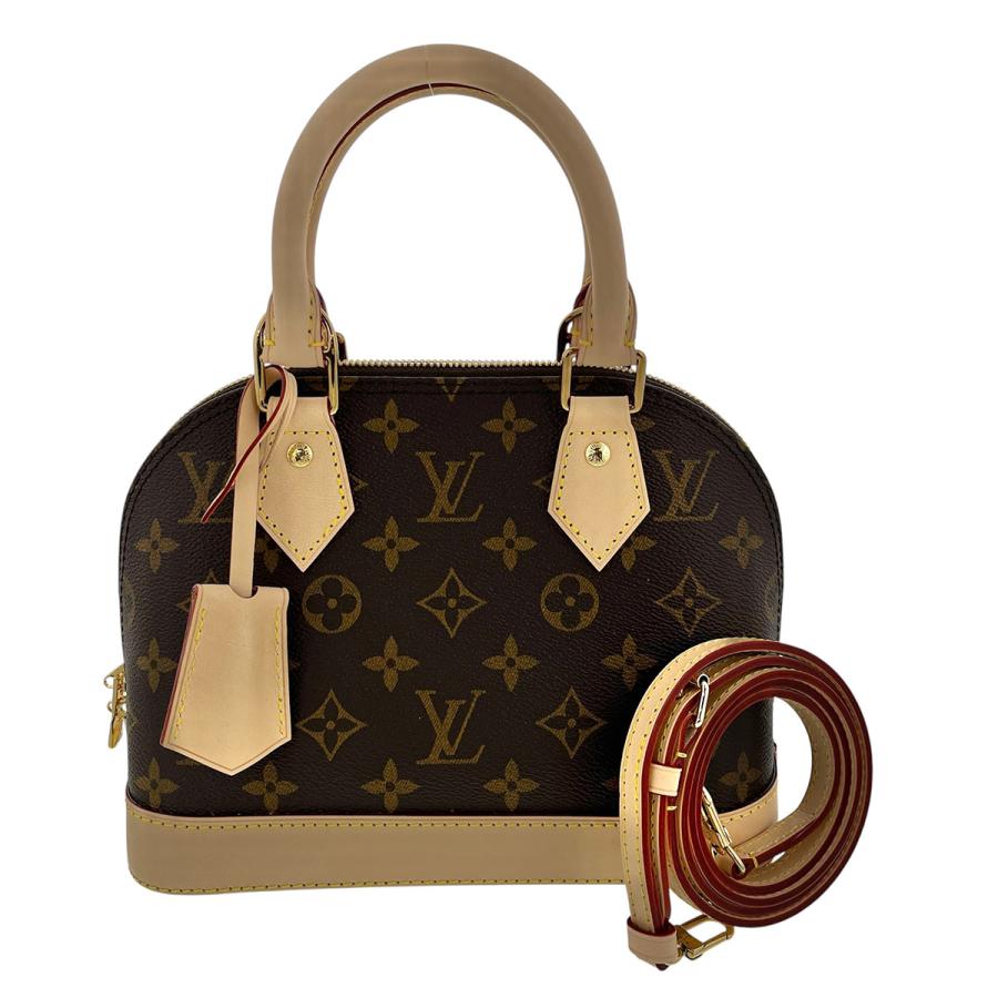 LOUIS VUITTON ルイ・ヴィトン アルマBB ショルダーバッグ M46990 モノグラム ヌメ革 ブラウン ベージュ ゴールド金具  レディース【中古】 LOUIS VUITTON（ルイ・ヴィトン） アルマBB ショルダーバッグ M46990