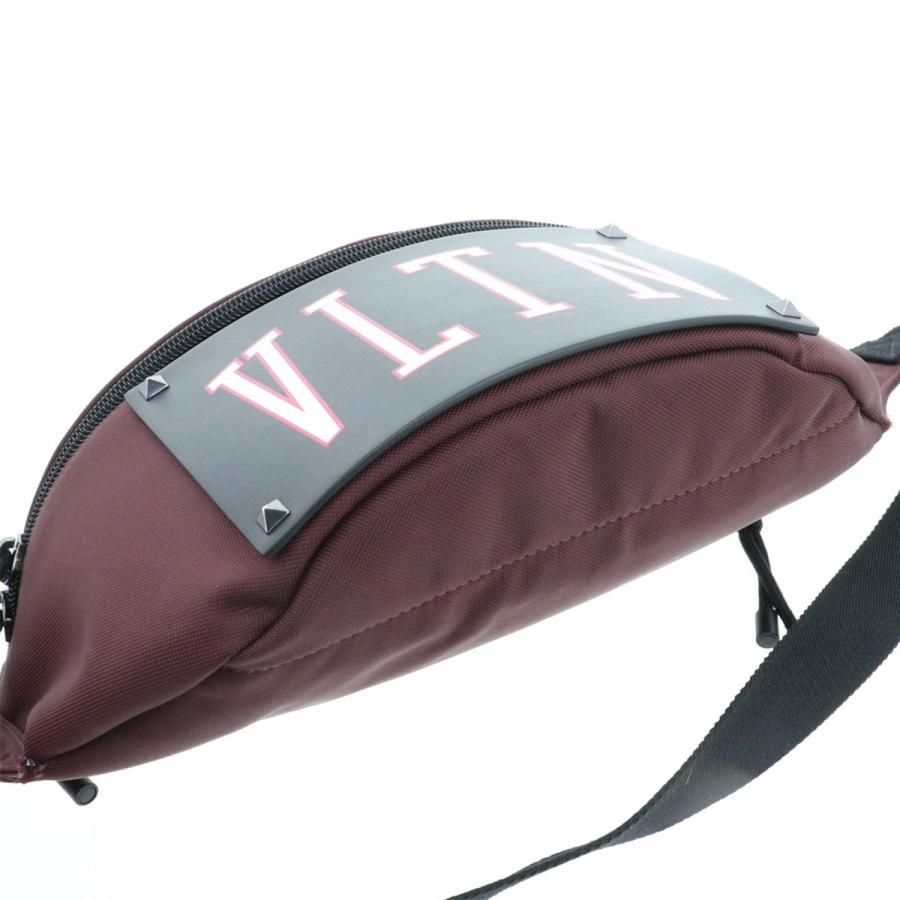 VALENTINO ヴァレンティノ VLTN ボディバッグ ボディバッグ PVC レッド メンズ 中古_4