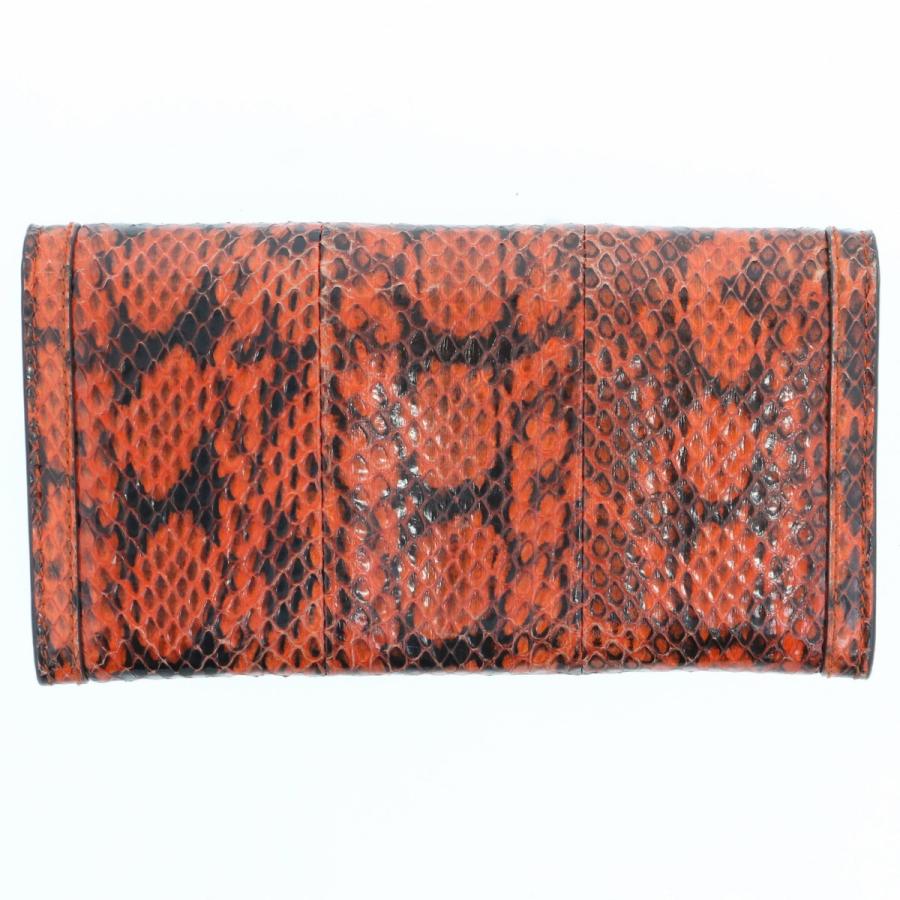 GUCCI グッチ GG コンチネンタル ウォレット パイソン 長財布 523153 パイソン レッド ブラック  レディース【中古】 GUCCI（グッチ） GG コンチネンタル ウォレット パイソン 長財布