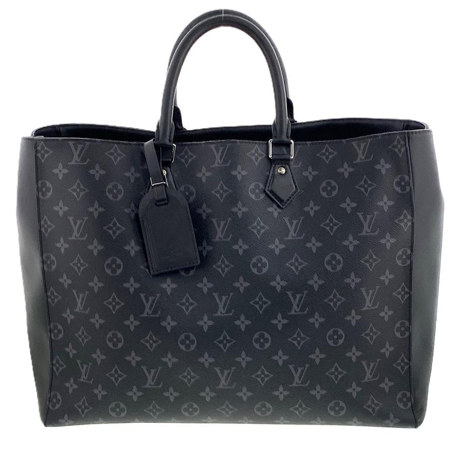 【極美品】ルイヴィトン　エクリプス　グランサック　トートバッグ　ブラック　レザー LOUIS VUITTON（ルイ・ヴィトン） グラン サック トートバッグ M44733