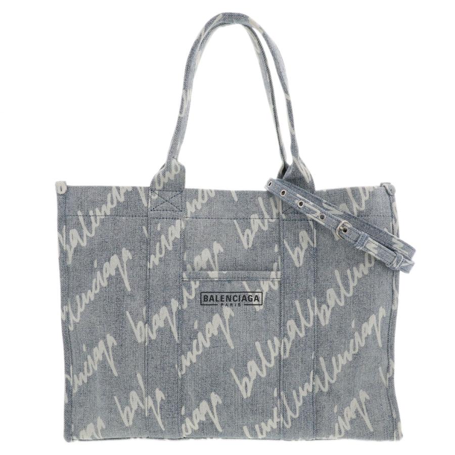 デニム トートバッグ ハードウェア ⭐️BALENCIAGA⭐️バレンシアガ Amazon 671400 バッグ(トートバッグ) BALENCIAGA [バレンシアガ] | バッグ