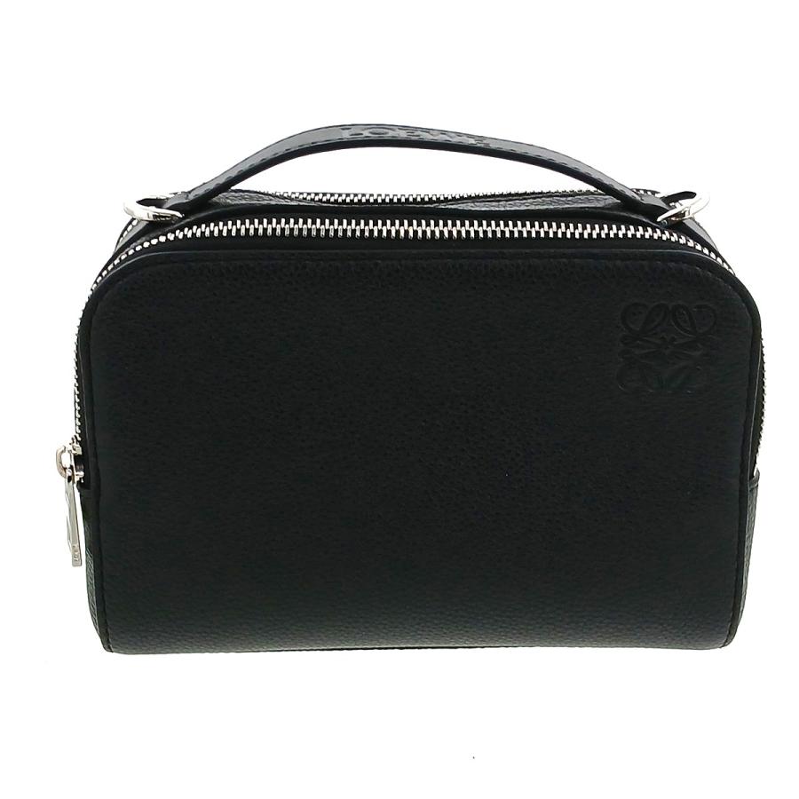 LOEWE ロエベ カメラ クロスボディバッグ ミニ ショルダーバッグ C660R441X01 レザー ブラック  メンズ【中古】 LOEWE（ロエベ） カメラ クロスボディバッグ ミニ ショルダーバッグ