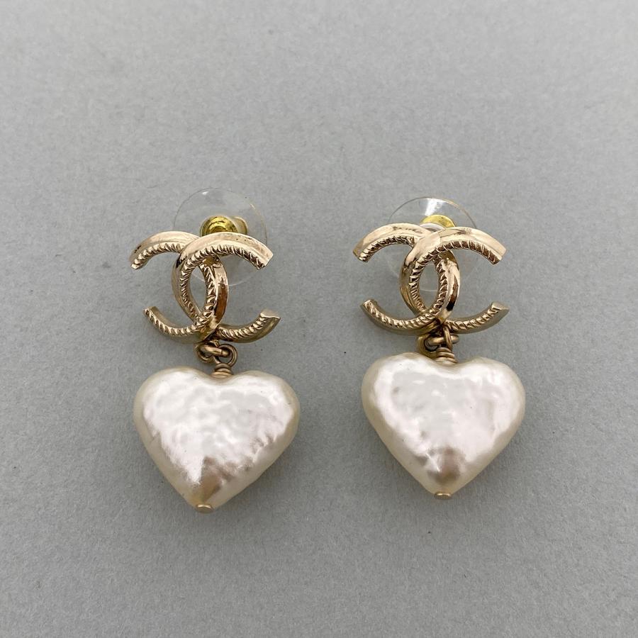 CHANEL（シャネル） ココマーク ハート ピアス ピアス GP フェイク
