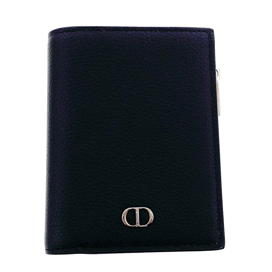 【新品未使用】ChristianDior ブラック二つ折り財布 CD Icon Christian Dior（クリスチャン・ディオール） CD Icon 二つ折り