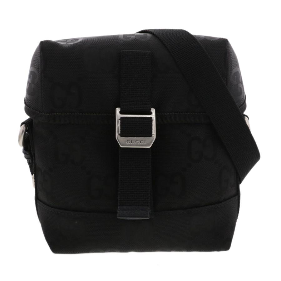 ④ GUCCI オフ ザ グリッド ショルダー バッグ643858 ブラック GUCCI（グッチ） GGナイロン オフザグリッド ショルダーバッグ