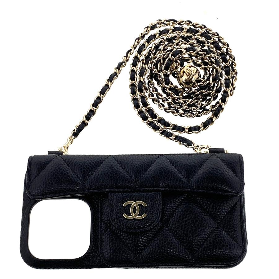 【美品】CHANEL シャネル　iPhone15pro スマホケース　マトラッセ CHANEL（シャネル） マトラッセ iPhone15Pro ケース 携帯・スマホ
